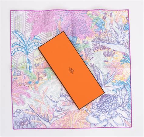 hermes scarf gavroche silk garden pinterest|Hermès Tropical Garden Silk Gavroche Scarf, Multiple .